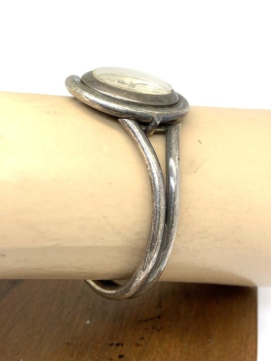 Townsand Women\'s Watch Vintage Manual Wind Made in France Sterling Silver Bangle main image 13